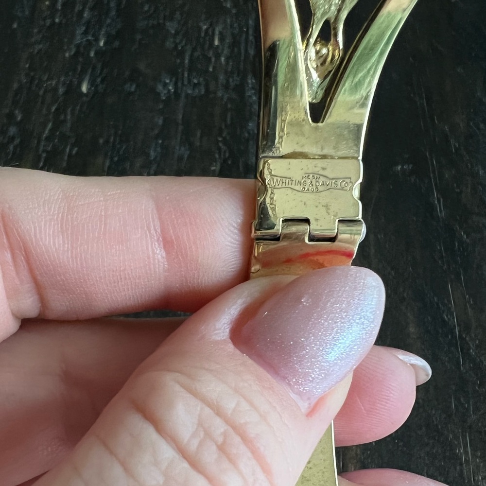 Vintage Whiting & Davis Intaglio Cameo Bracelet - Picture 6 of 6